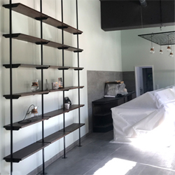 Ladenregal Systemregal Wandregal mit Deckenverspannung